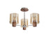 Brooks Semi Flush Light 3 Light